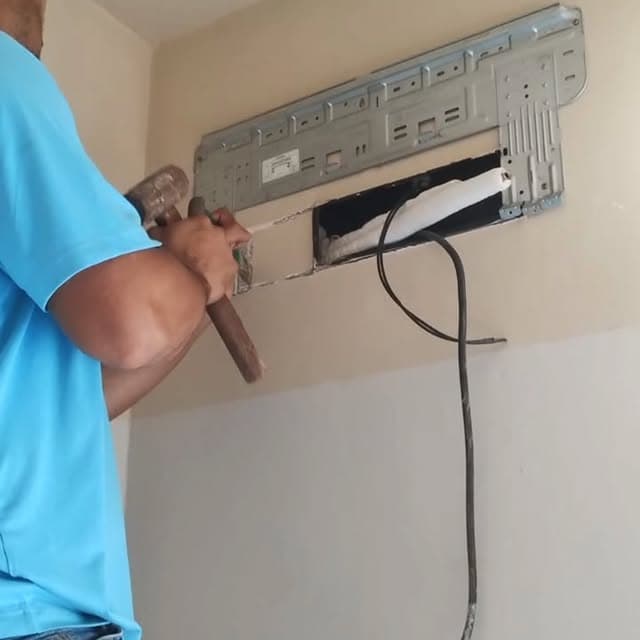 Instalação split 12.000 BTUs